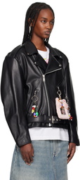 doublet Black Ita Riders Leather Jacket