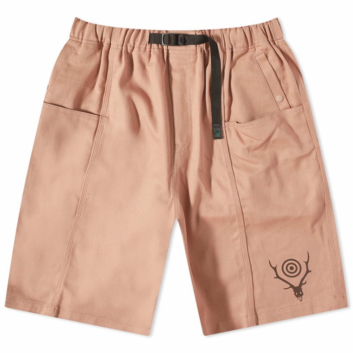 Photo: South2 West8 Men's Belted C.S. Twill Shorts in Pink