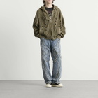 Thug Club Men's Distressed Knitted Hoodie in Beige