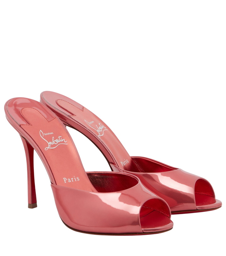 Photo: Christian Louboutin Me Dolly laminated leather mules