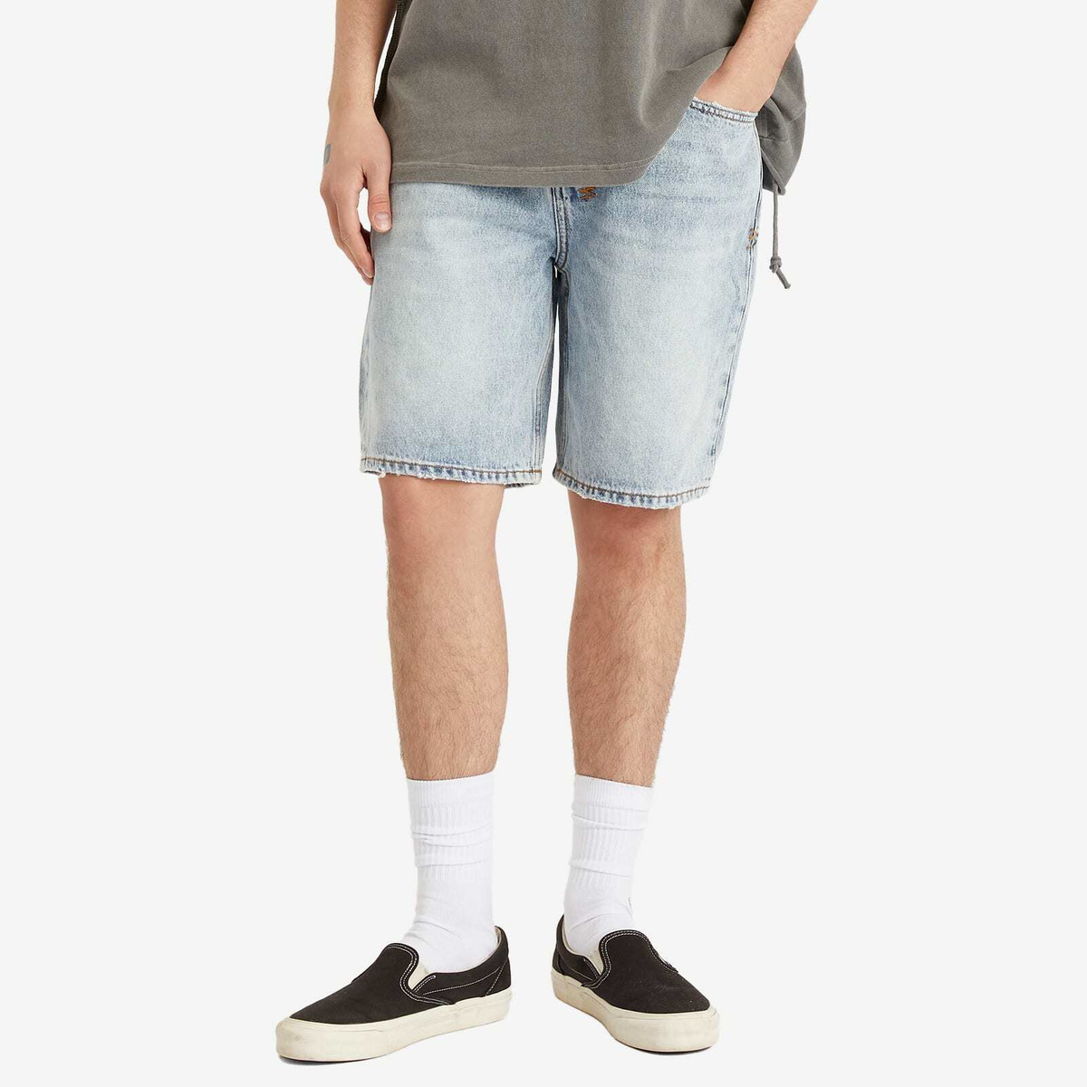 Ksubi Men's Anti K Denim Shorts in Bunker Blue