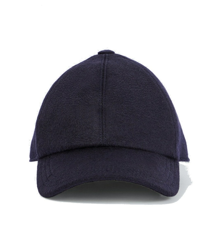 Photo: The Row Caspian cashmere baseball cap