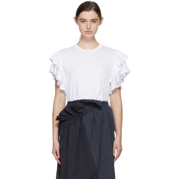 Photo: Stella McCartney White Ruffled Sleeves T-Shirt