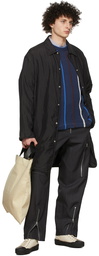 Jil Sander Black Nylon Coat