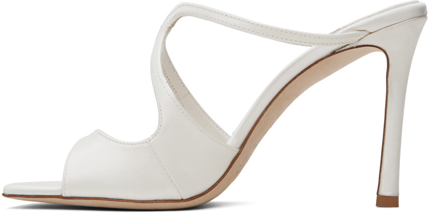 【23AW NEW】Jimmy Choo_woman/ ANISE ミュール 110 / White Latte Patent Leather Mules | ANISE 75 | Spring/Summer 2023