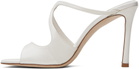 Jimmy Choo White Anise 95 Heeled Sandals