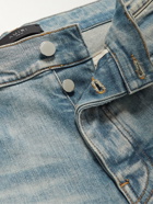 AMIRI - Thrasher Plus Skinny-Fit Distressed Washed Jeans - Blue