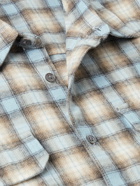 James Perse - Lagoon Checked Cotton-Flannel Shirt - Blue
