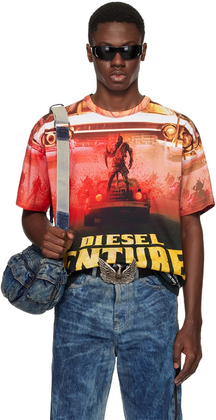 Photo: Diesel Red & Black T-Boxt-Adventure T-Shirt