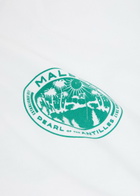 Malbon Horizon Printed Long-sleeve Cotton T-shirt White