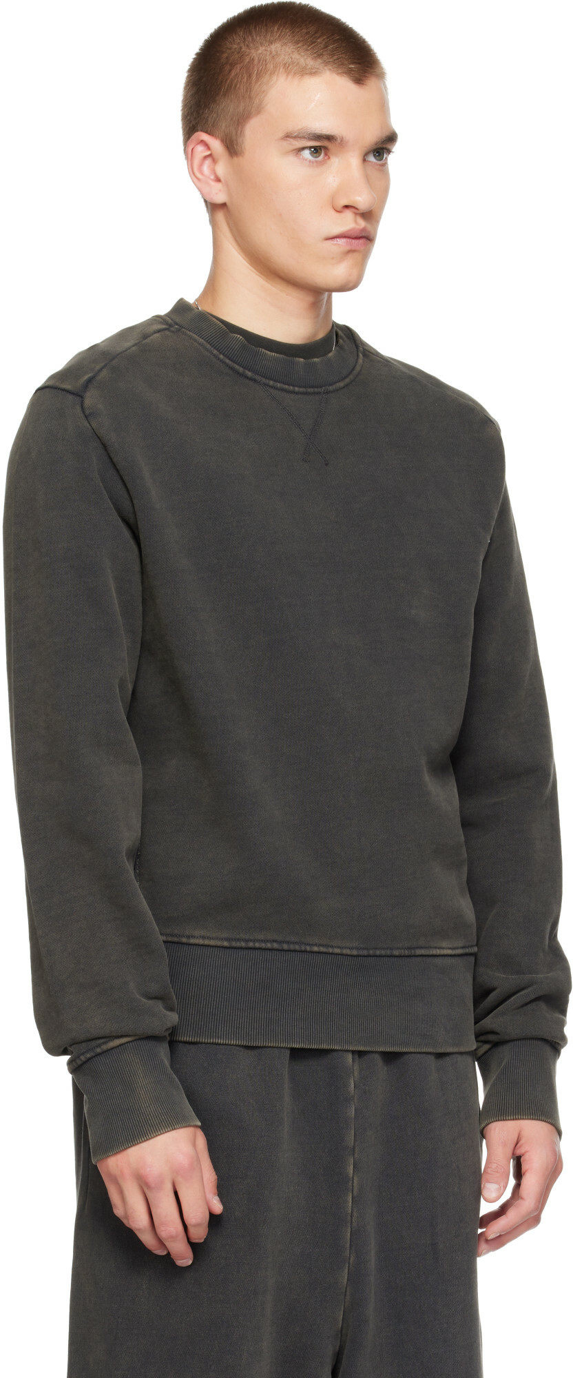 Entire Studios Black Pod Crew Sweatshirt