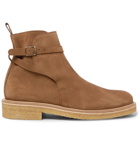 AMI - Suede Jodhpur Boots - Tan