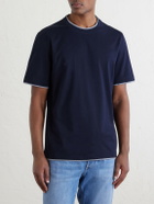 Brunello Cucinelli - Layered Cotton-Jersey T-Shirt - Blue