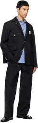 sacai Black Carhartt WIP Edition Suiting & Duck Blazer