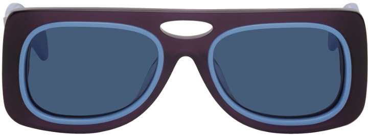 Photo: Kiko Kostadinov Blue & Purple Depero Sunglasses