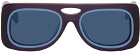 Kiko Kostadinov Blue & Purple Depero Sunglasses