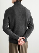 Saman Amel - Ribbed Cashmere Rollneck Sweater - Gray