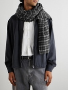 mfpen - Checked Brushed Wool Scarf