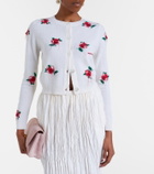 Shushu/Tong Floral wool cardigan