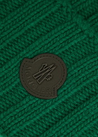 Moncler Logo-appliquéd Wool and Cashmere-blend Collar - Green - One Size
