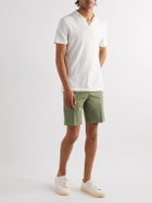 MP Massimo Piombo - Straight-Leg Cotton-Blend Gabardine Bermuda Shorts - Green