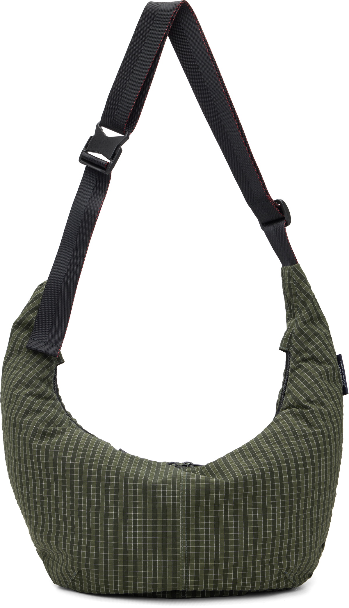 Comme des Garçons Homme Green Grid Check Pattern Bag
