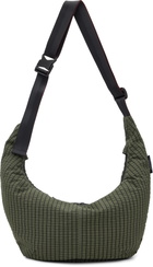 Comme des Garçons Homme Green Grid Check Pattern Bag