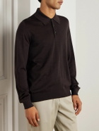 Purdey - Wool Polo Shirt - Brown