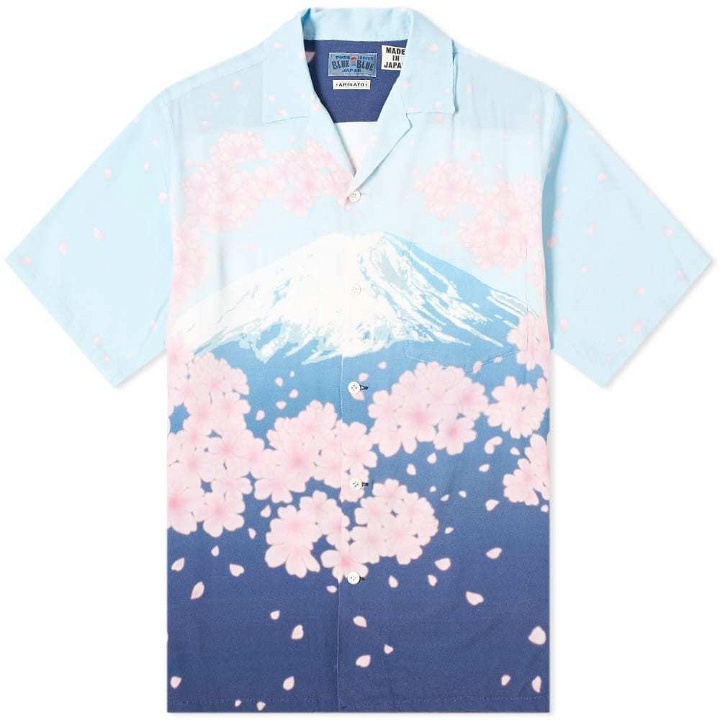Photo: Blue Blue Japan Sakura Tunnel & Mt. Fuji Vacation Shirt