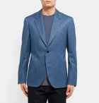 Berluti - Blue Stretch Cotton and Linen-Blend Blazer - Men - Blue