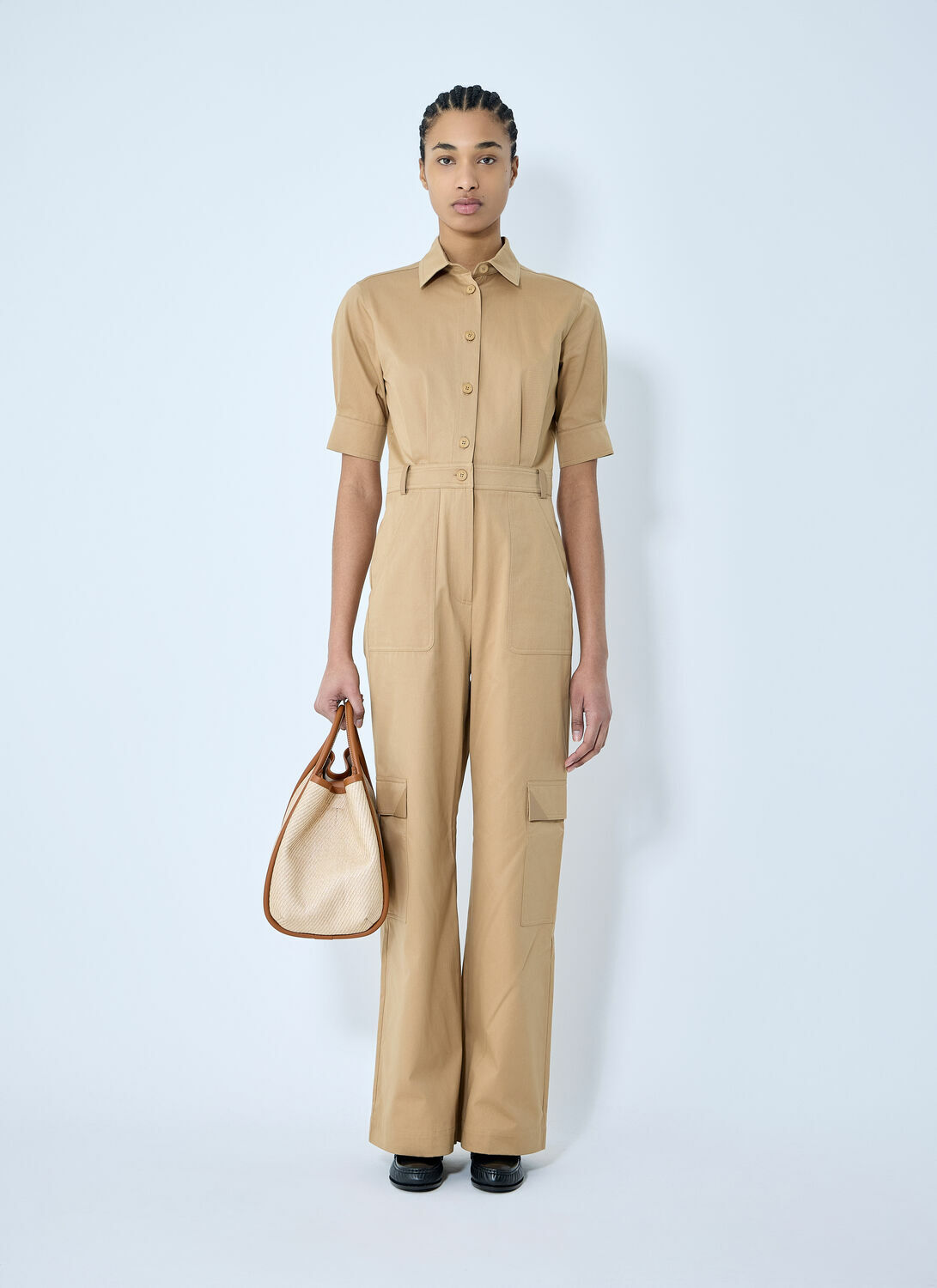 Max Mara Cotton Tailored Jumpsuit