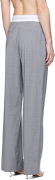 Alexander Wang Gray Pleated Trousers