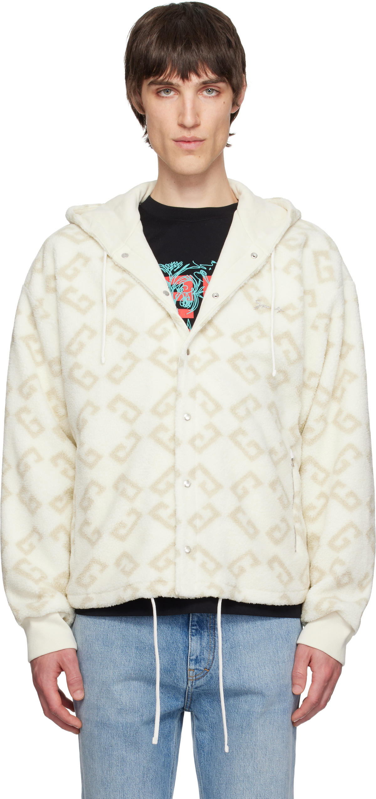 【関税込み】Givenchy ベージュ Monogram 72 Jacquard フーディ beige-monogram-72-jacquard-