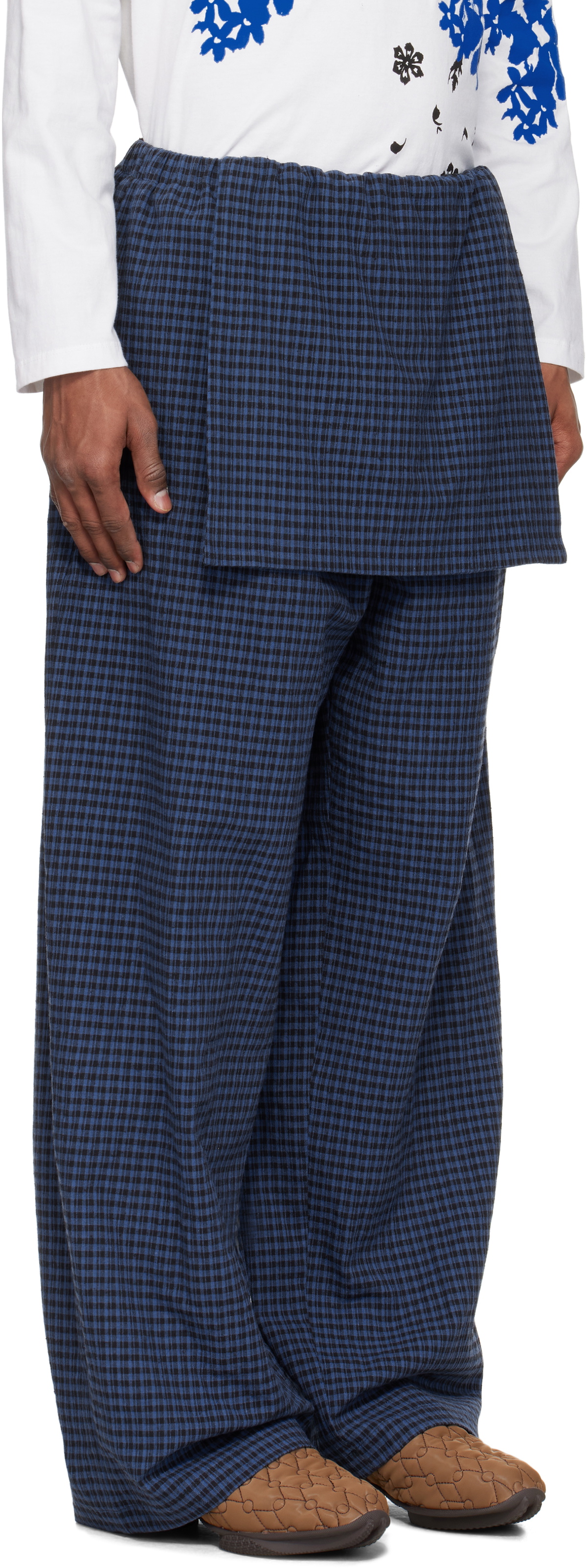 SC103 Navy Tile Trousers