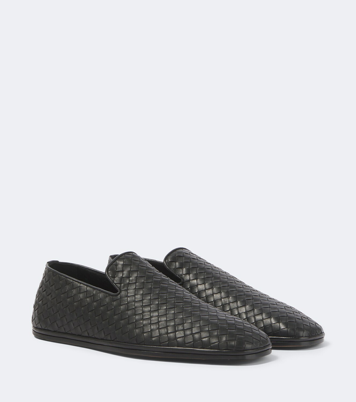 Bottega Veneta Palazzo Intrecciato leather slip-on shoes