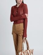 Marco Rambaldi Womens Cardigan in Brown