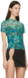 Louisa Ballou Green & Blue Beach T-Shirt