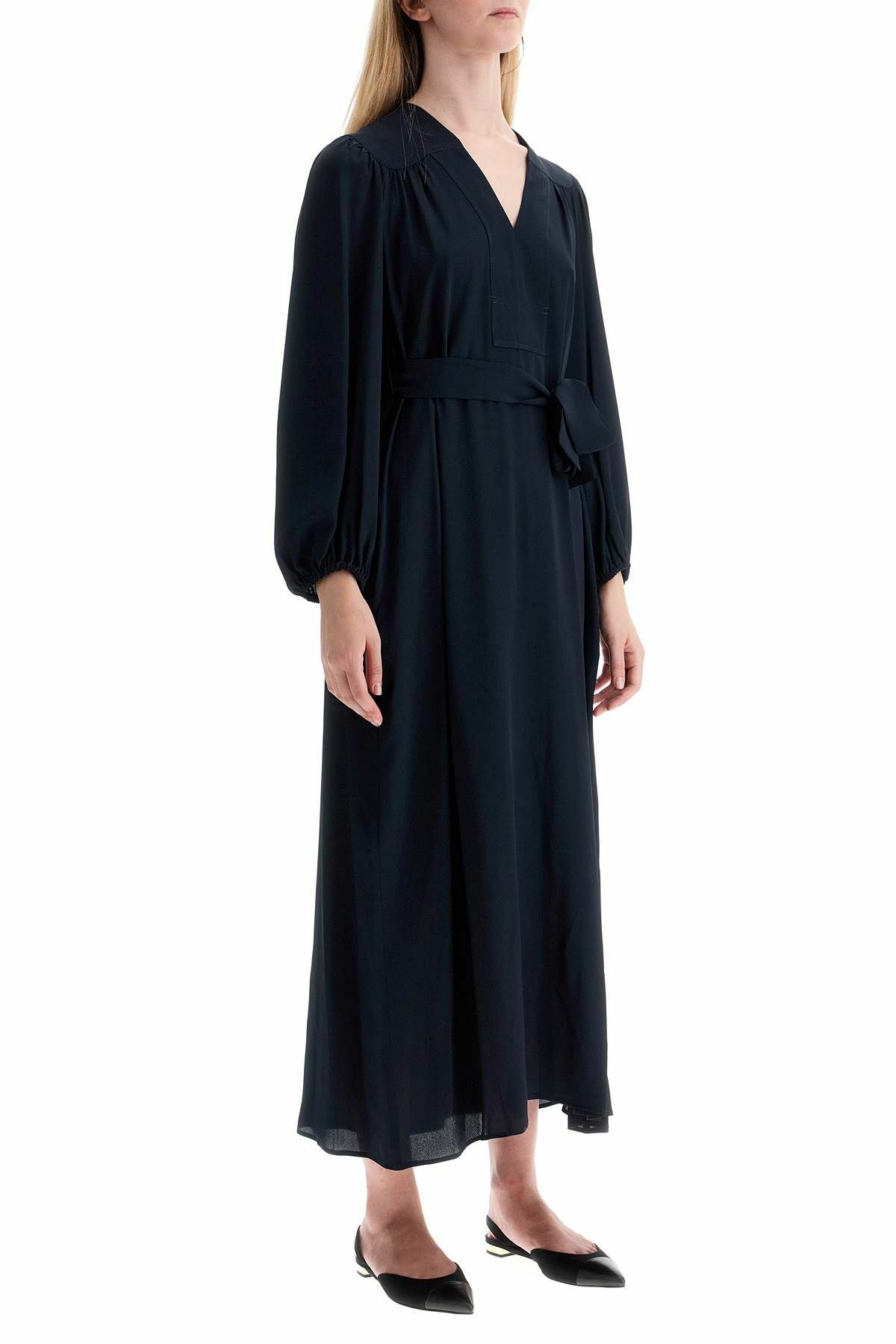 WEEKEND MAX MARA silk blend elixir dress Blue