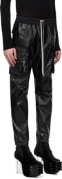 Rick Owens Black Mastodon Denim Cargo Pants