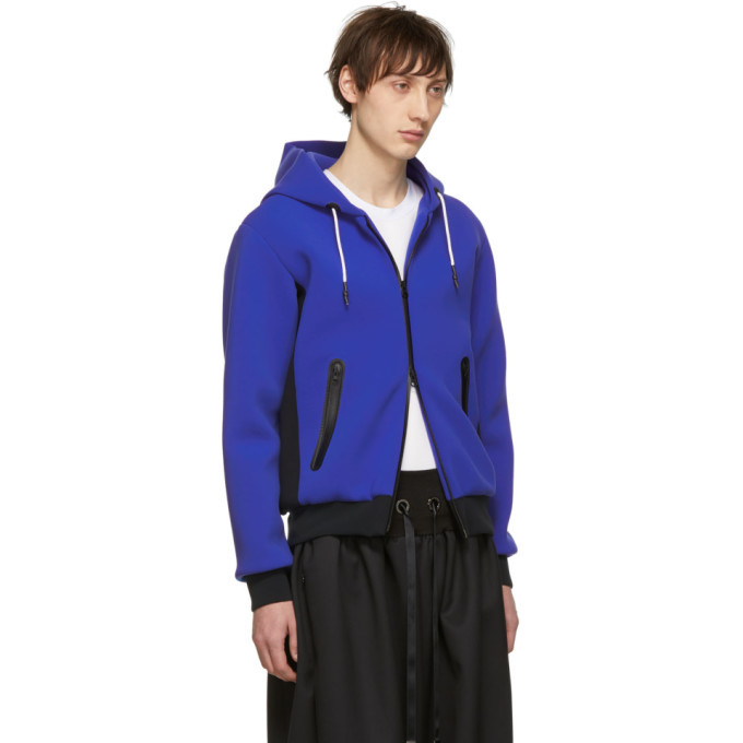 Fumito Ganryu Blue and Black Water-Resistant Hoodie Fumito Ganryu