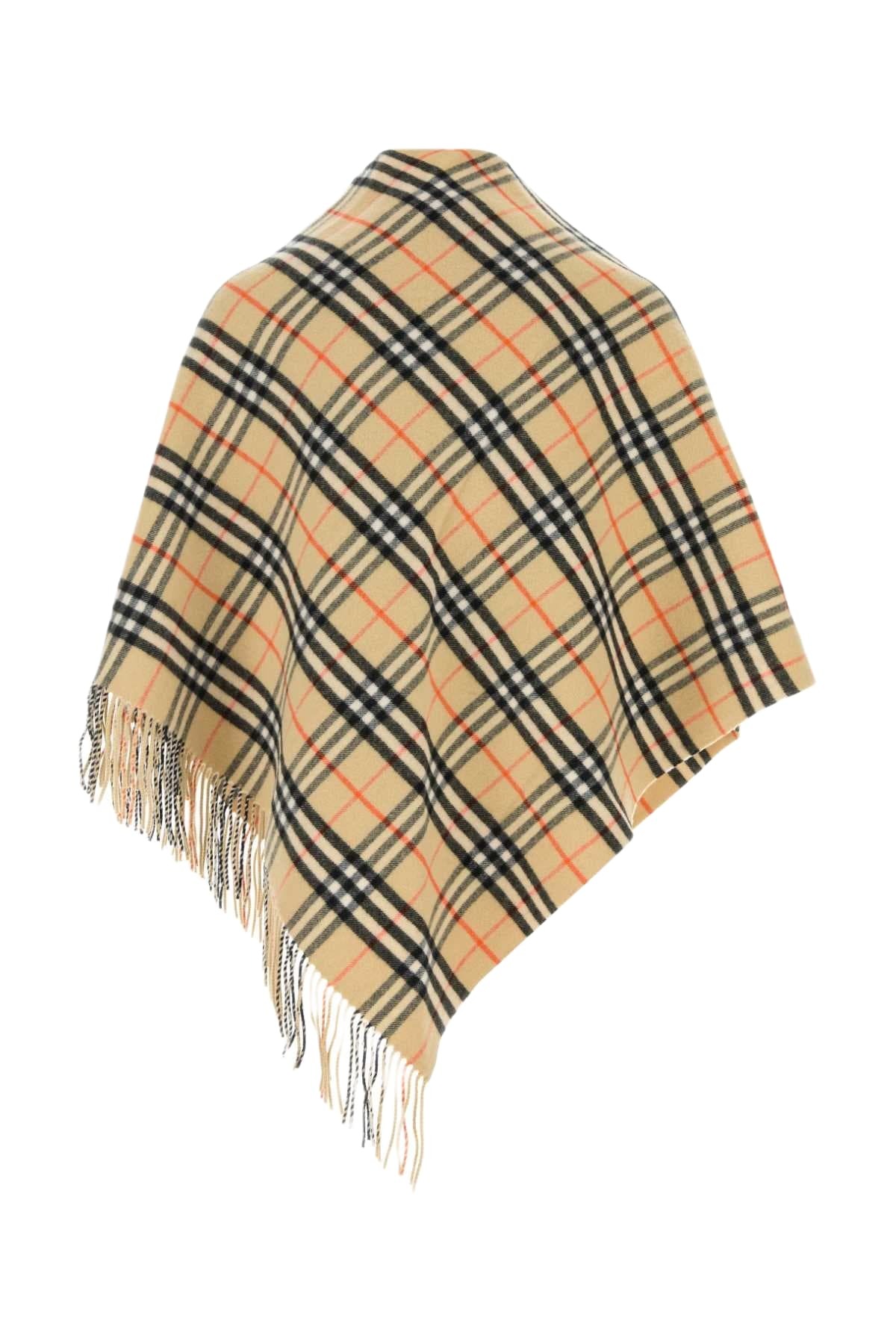 Burberry Embroidered Wool Blend Cape