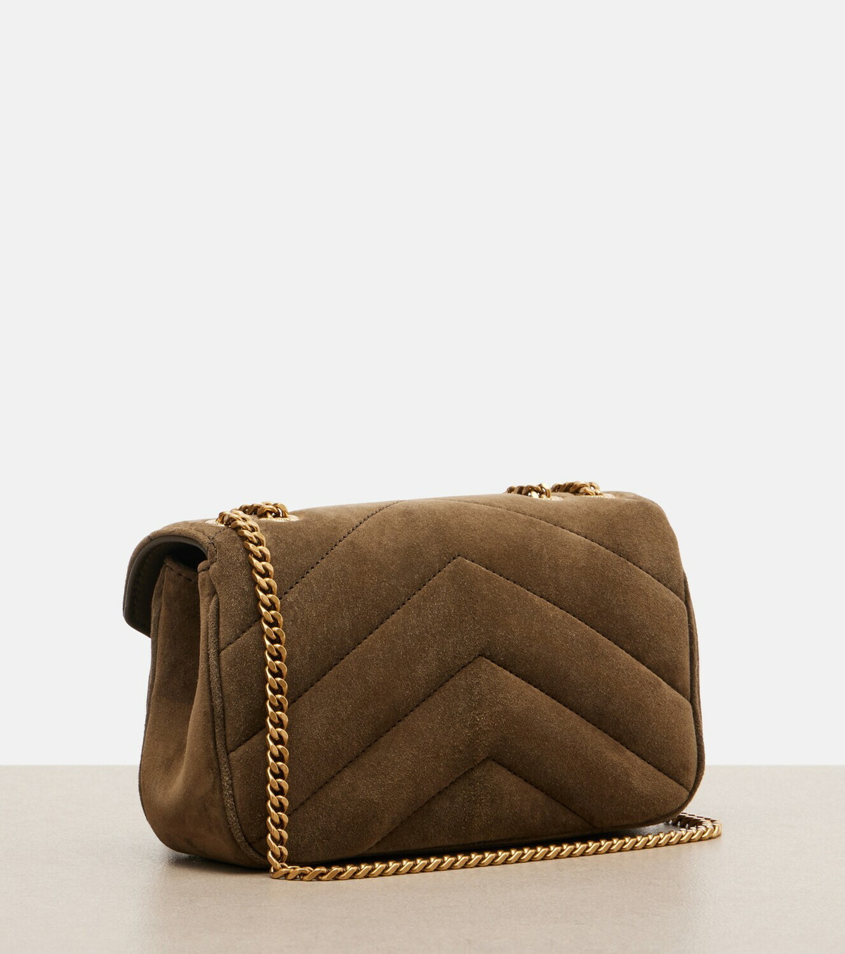 Saint Laurent Loulou Mini suede shoulder bag