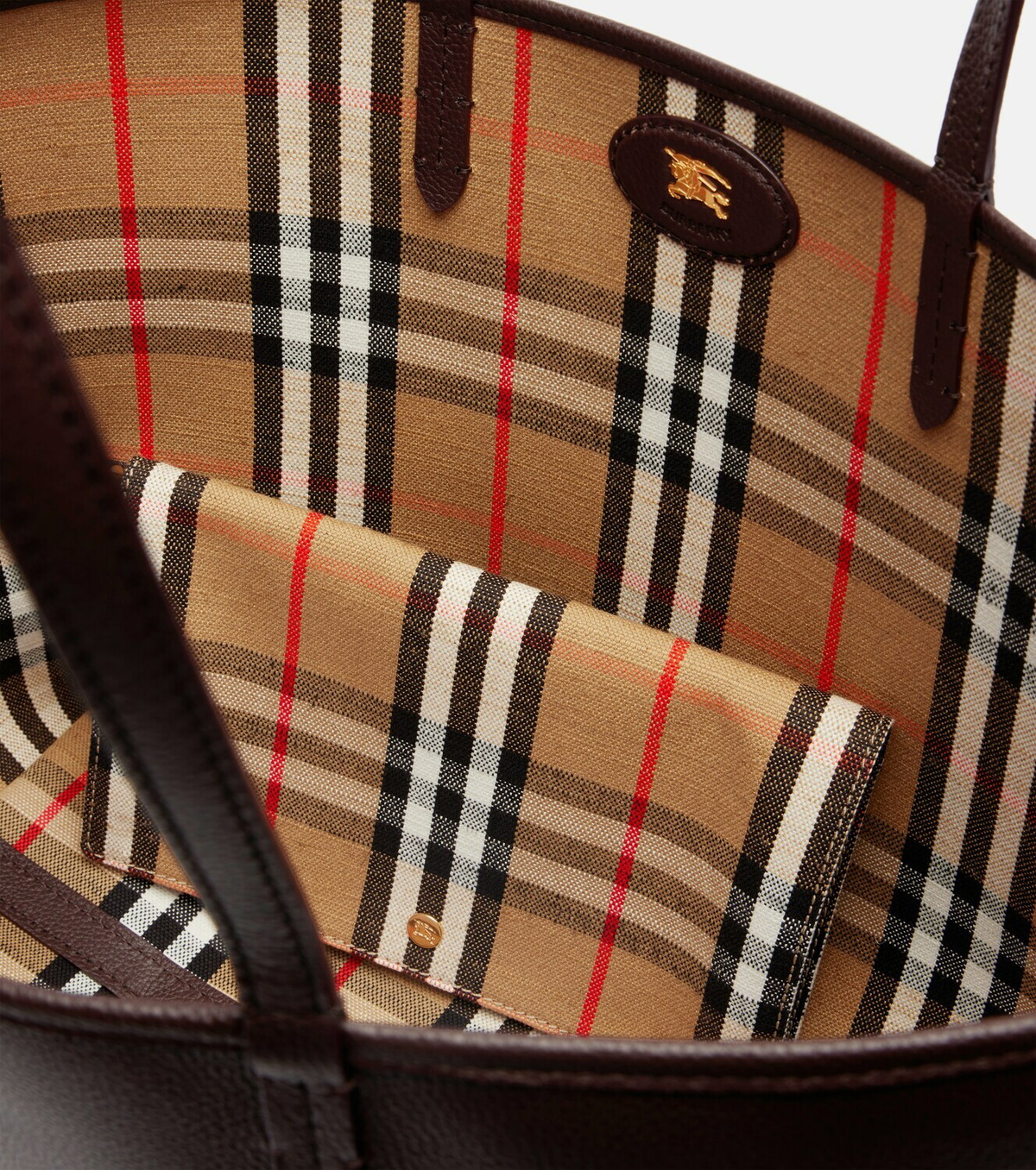 Burberry Reversible Burberry Check Medium leather tote bag