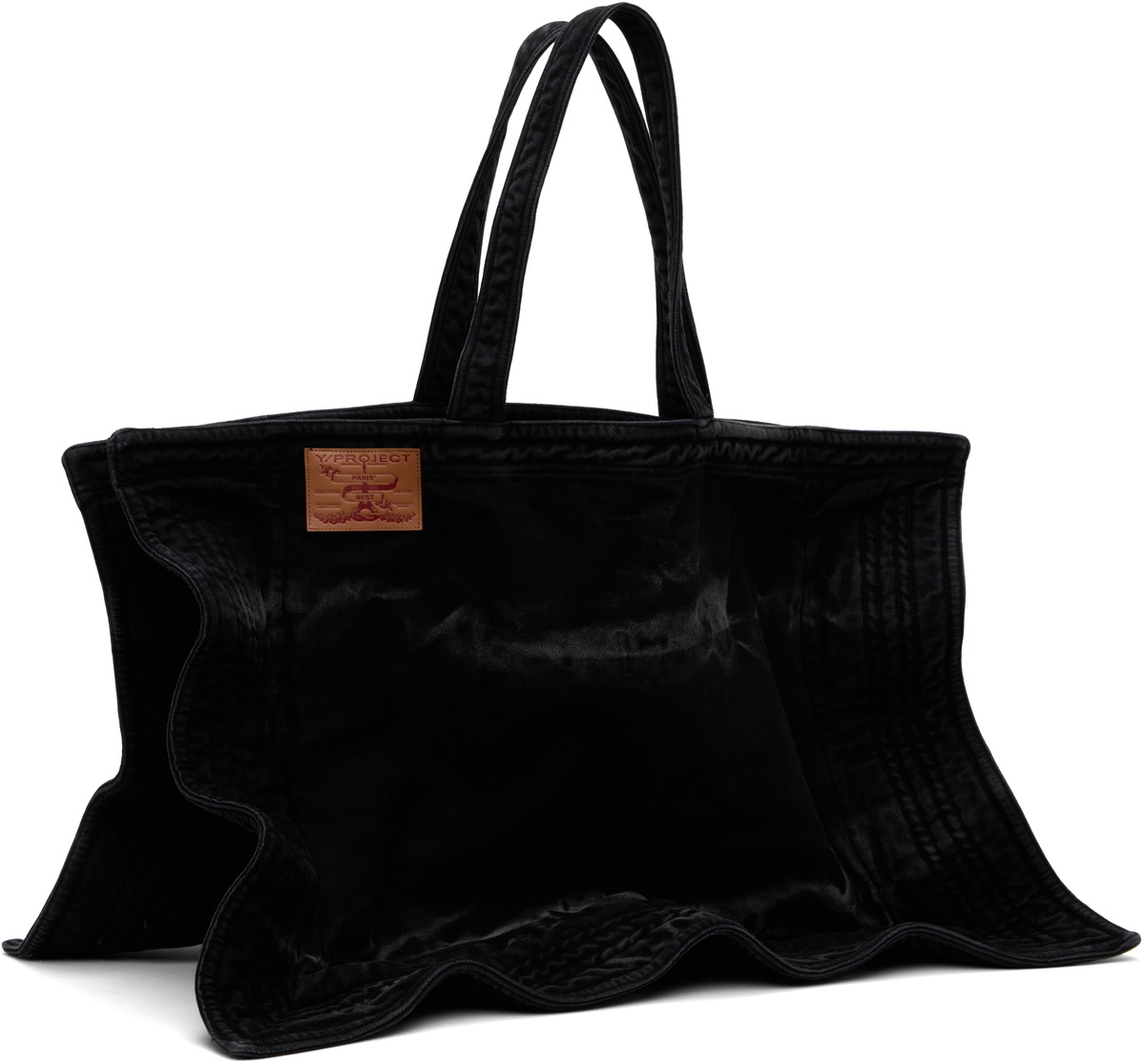 Y/Project Black Maxi Wire Cabas Tote