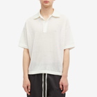 MKI Men's Loose Gauge Polo in Off White