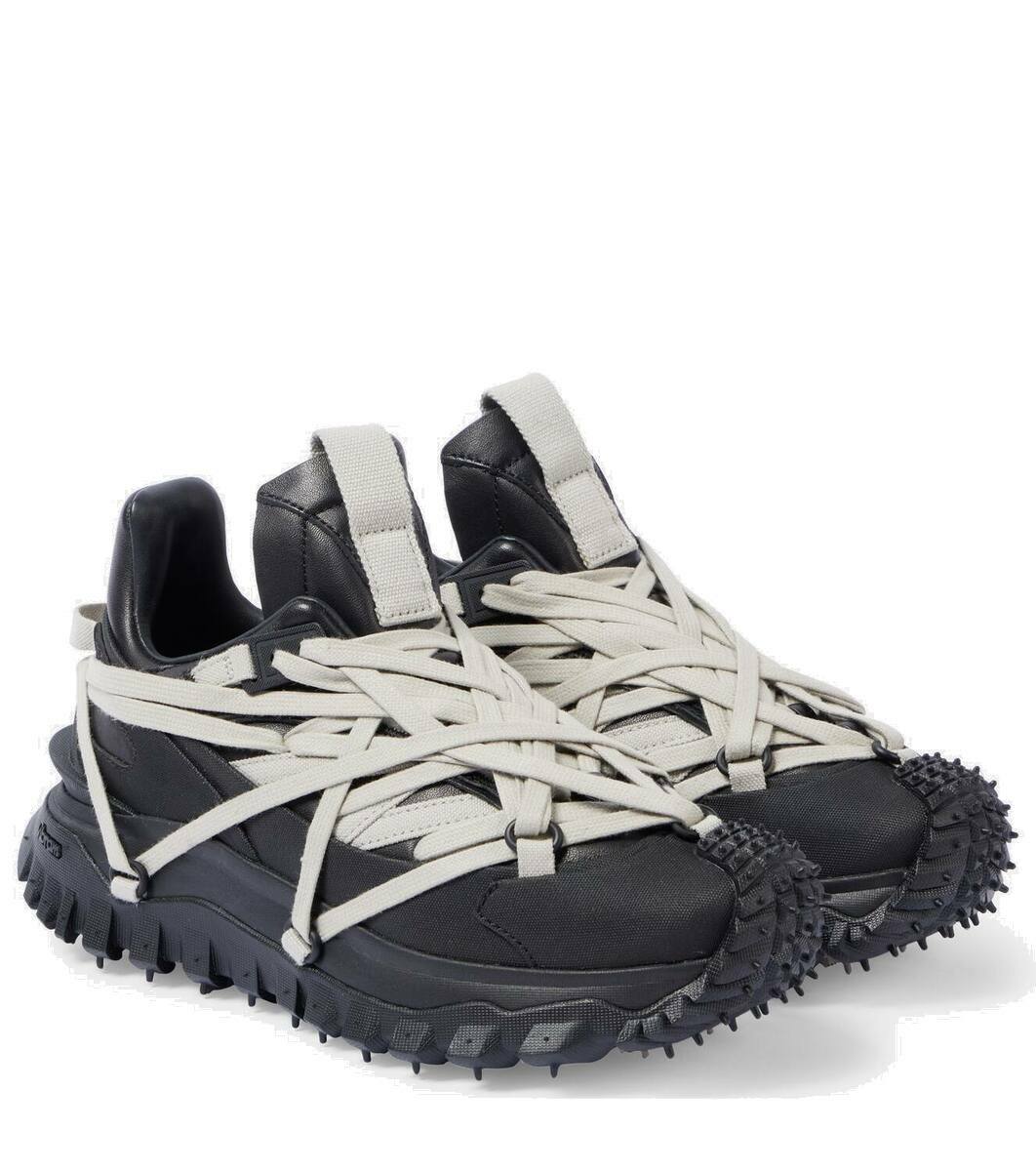 靴 Moncler x Rick Owens Trailgrip Megalace RICK OWENS + Moncler Trailgrip Megalace leather-trimmed