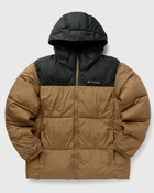 Columbia Puffect Hooded Jacket Black/Brown - Mens - Down & Puffer Jackets