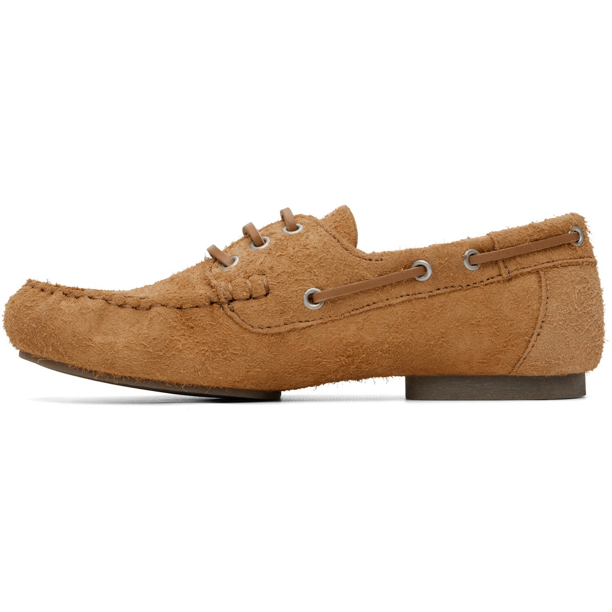 A.P.C. Tan Camille Boat Shoes