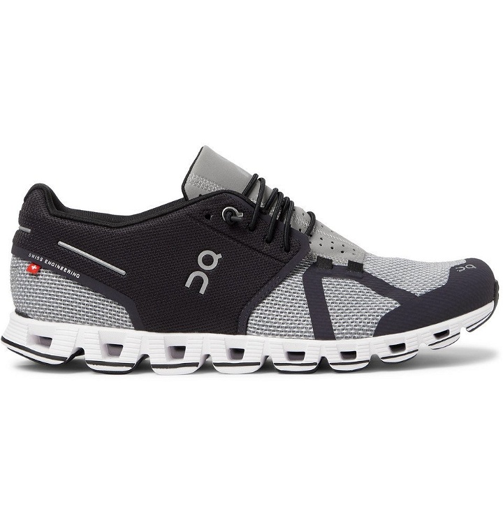 Photo: On - Cloud Mesh Slip-On Running Sneakers - Gray