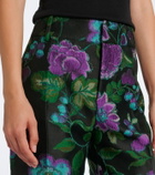 La DoubleJ Hendrix floral jacquard straight pants